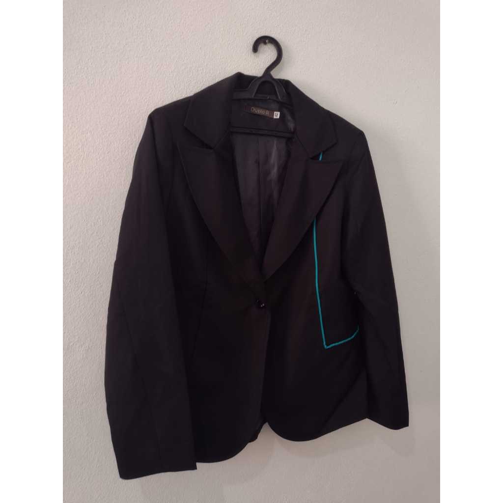 Blazer Alfaiataria Feminino Preto Duplo R