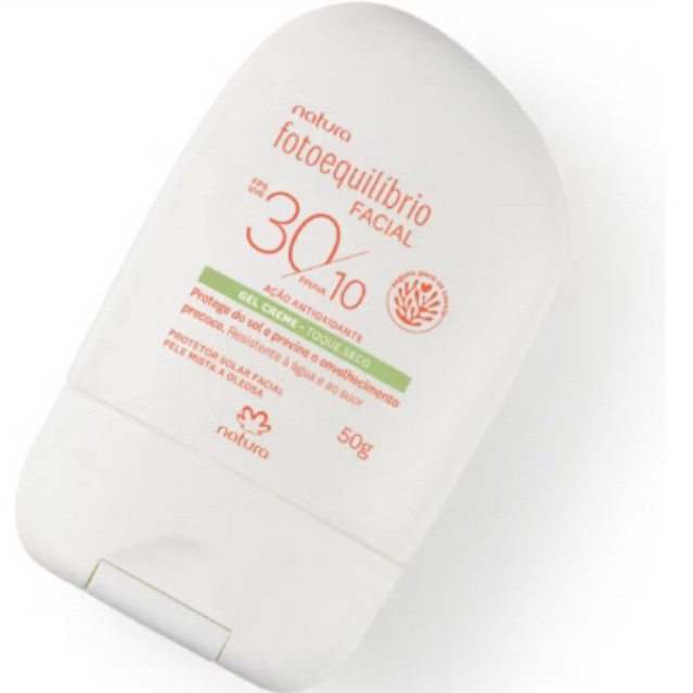 Protetor Facial Gel Creme FPS 30/FPUVA 10 Fotoequilíbrio, Proteção Solar, Verão, Anti envelhecimento, Toque seco, Pele M