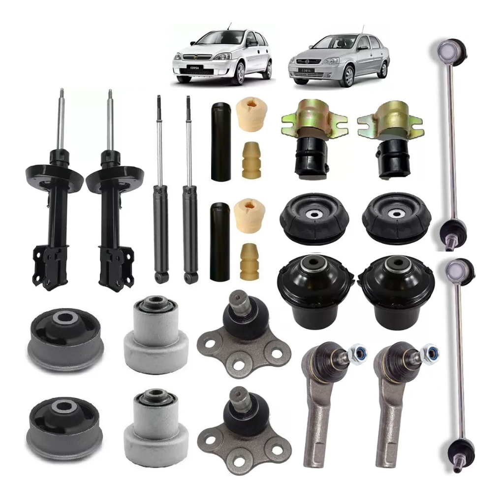 Kit Suspensão Amortecedor Pivô Buchas Corsa Joy Maxx Premium