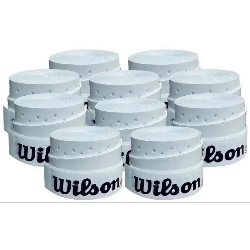Overgrip Wilson Para raquete Beach Tennis Padel Pickleball tennis Cor Branco perfurado envio imediato
