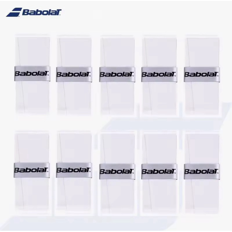 Kit 10 Overgrip Babolat Para Beach Tennis Tênis Padel tennis Cor Branco Sem Furação Envio Imediato.