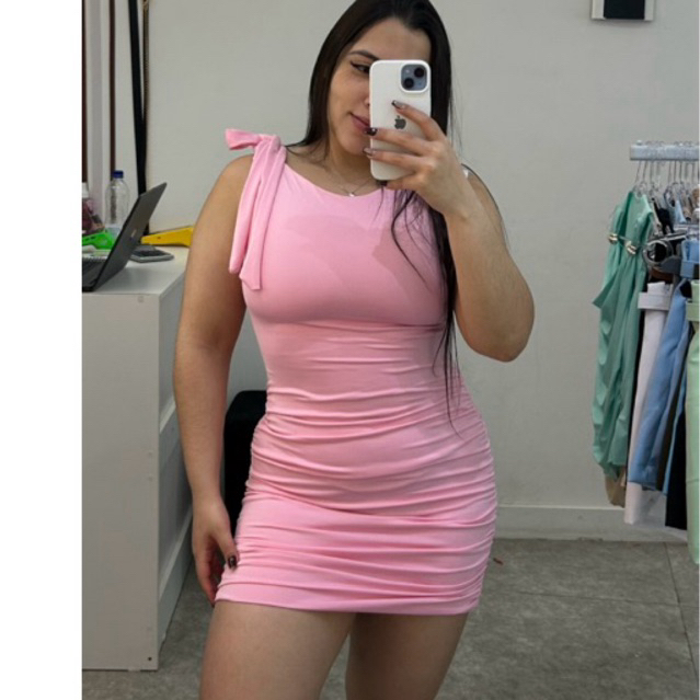 Vestido curto / Vestido tecido duplo / Vestido festa / Vestido balada / Vestido / Vestido estiloso