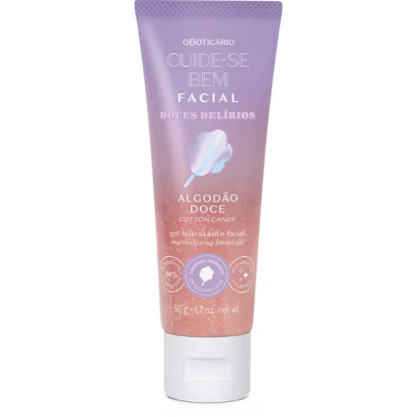 Gel Hidratante Facial Cuide-se Bem Doces Delírios Algodão Doce 50g O Boticário