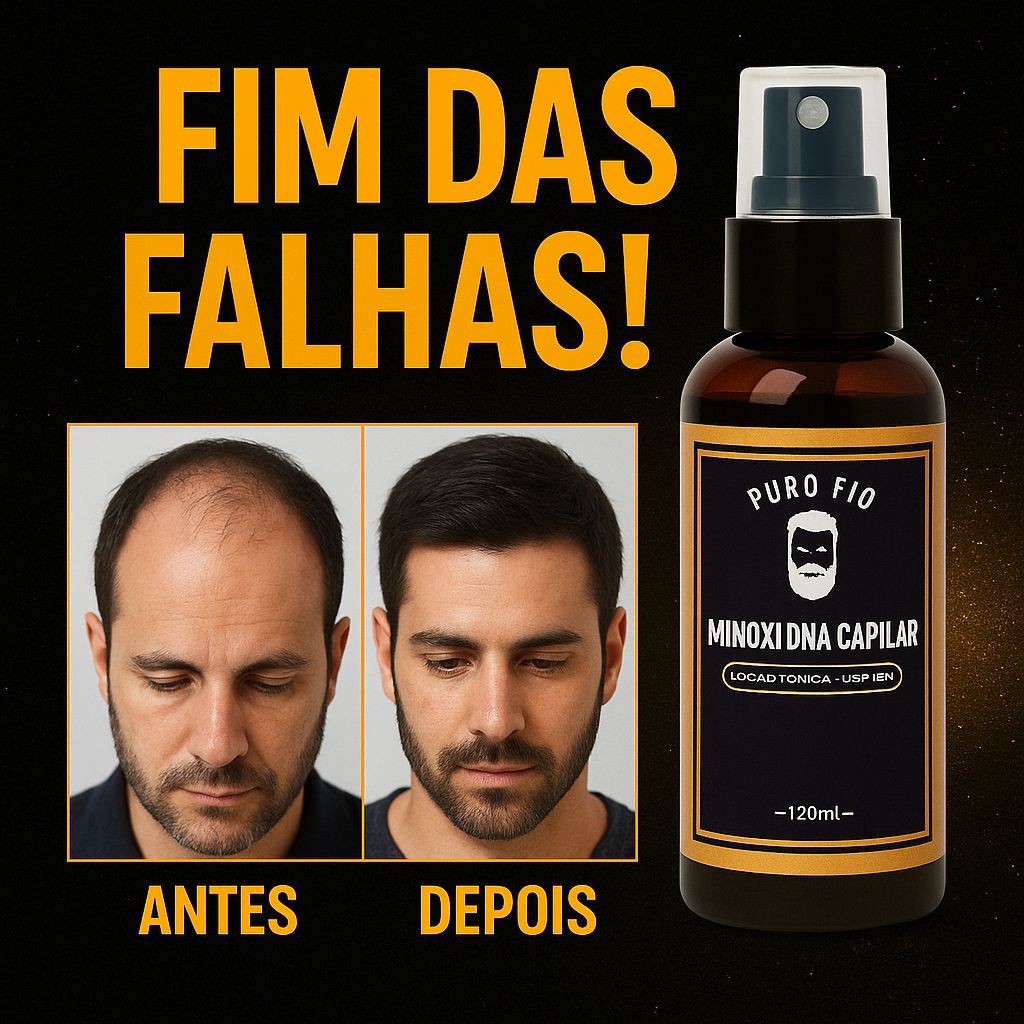 Tônico Capilar 15% Anti Queda Serum de Crescimento Poderoso Barba Cabelo Sobrancelha Bigode Kit y