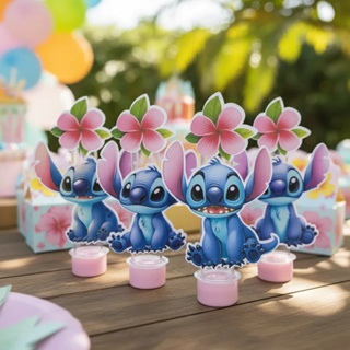 50 Toppers Tags Tema stitch Azul 180g Para Doces Tubetes E Lembrancinhas Pronta Entrega em Oferta na Shopee