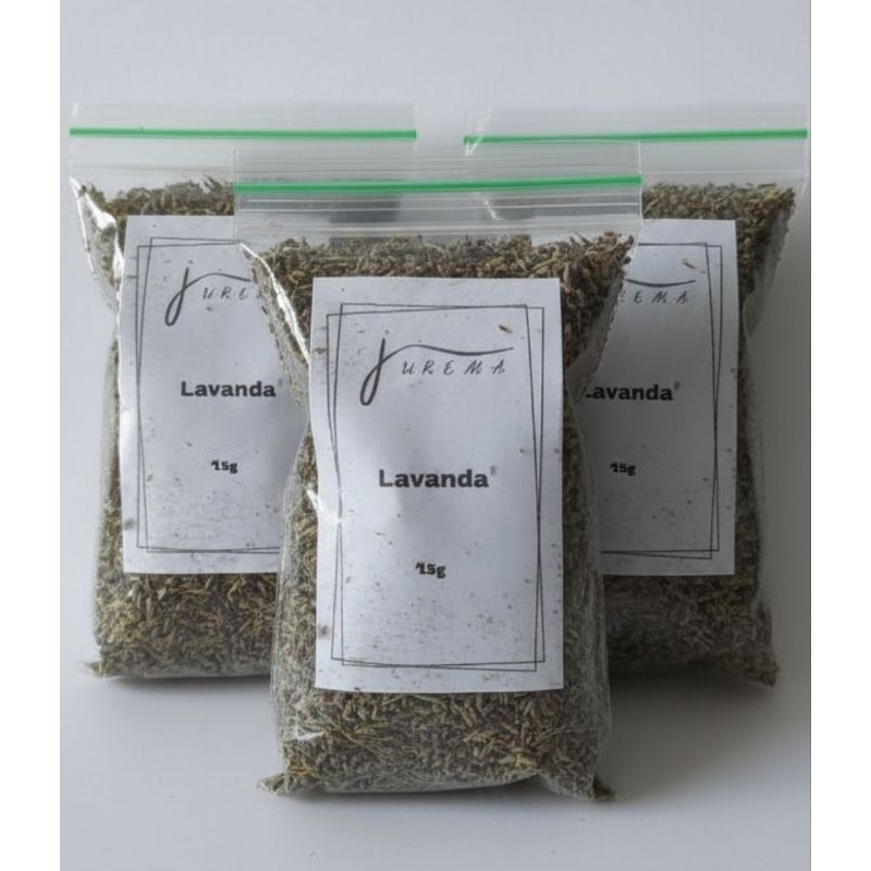 Imagem Lavanda Alfazema15g - Kit 3, 4 ou 6 Pcts | Erva Natural Calmante e Aromática | Chá ou Banho