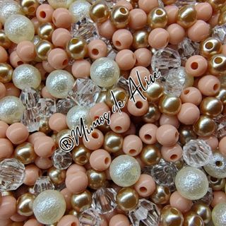 Aprox. 380 pçs Blend Mix Chocolate Perola Miçanga Leitosa Cristais Pedraria brincos bijuterias Diy em Oferta na Shopee