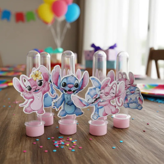 Kit 50 Tags Stitch E Angel Recortadas Para Lembrancinhas Festa Infantil Papel Firme Envio Já em Oferta na Shopee