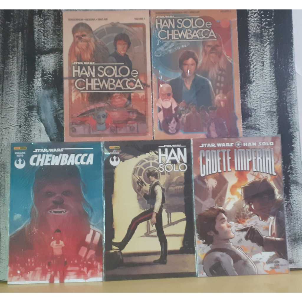 HQ Pack Star Wars: Han Solo & Chewbacca - 5 edições (Panini Comics)