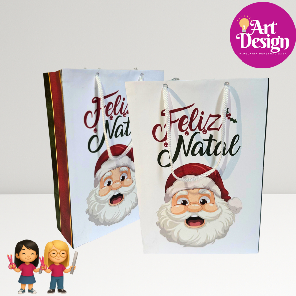 Sacolinha Personalizada Feliz Natal PEGUE E MONTE / Sacolinha Lembrancinha Natalina / Sacolinha Boas Festas