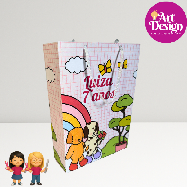 Sacolinha Personalizada Bob Good PEGUE E MONTE / Tamanho P ou M  Lembrancinha Aniversário / Bob Good