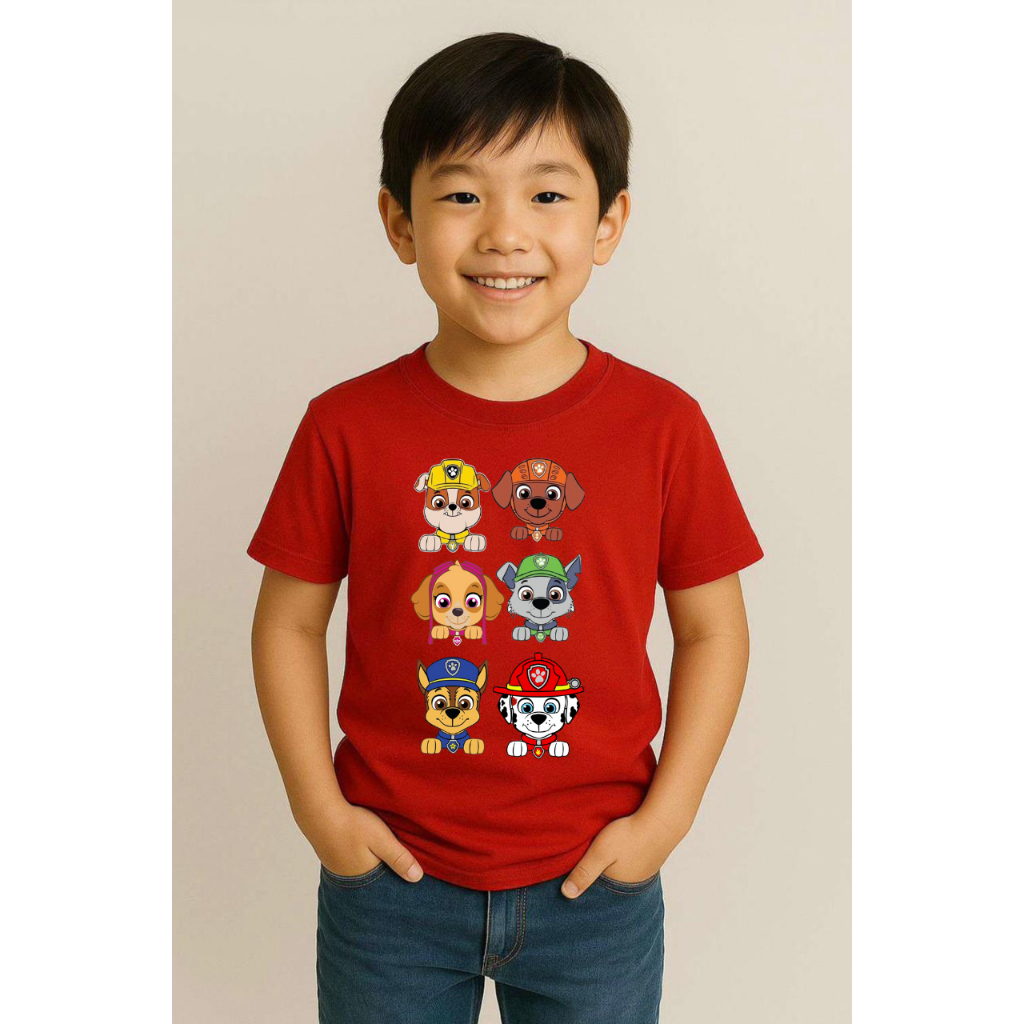 Patrulha Canina Camiseta Infantil Algodao Menina e Menino