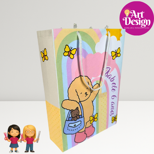 Sacolinha Personalizada Bob Good PEGUE E MONTE / Tamanho P ou M  Lembrancinha Aniversário / Bob Good