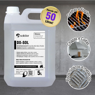 Desengordurante Incolor DX-Sol Solclor 5L – Ação Rápida Contra Óleos e Gorduras em Oferta na Shopee