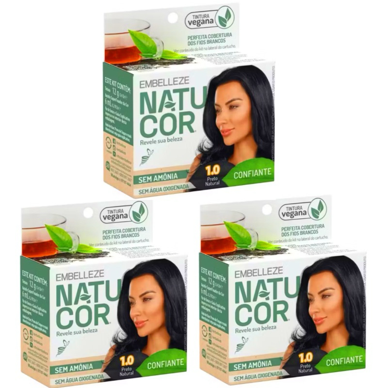Kit Tinta Natucor Sem Amônia