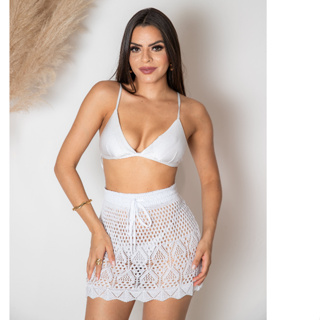 Saia de Tricot Saída De Praia Verão em Oferta na Shopee