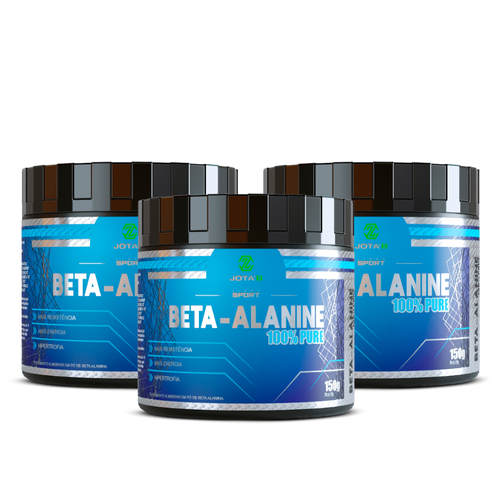 Suplemento Premium Beta-Alanina 100% pura em Pó 150g 75 porções Energia Resistência Performance