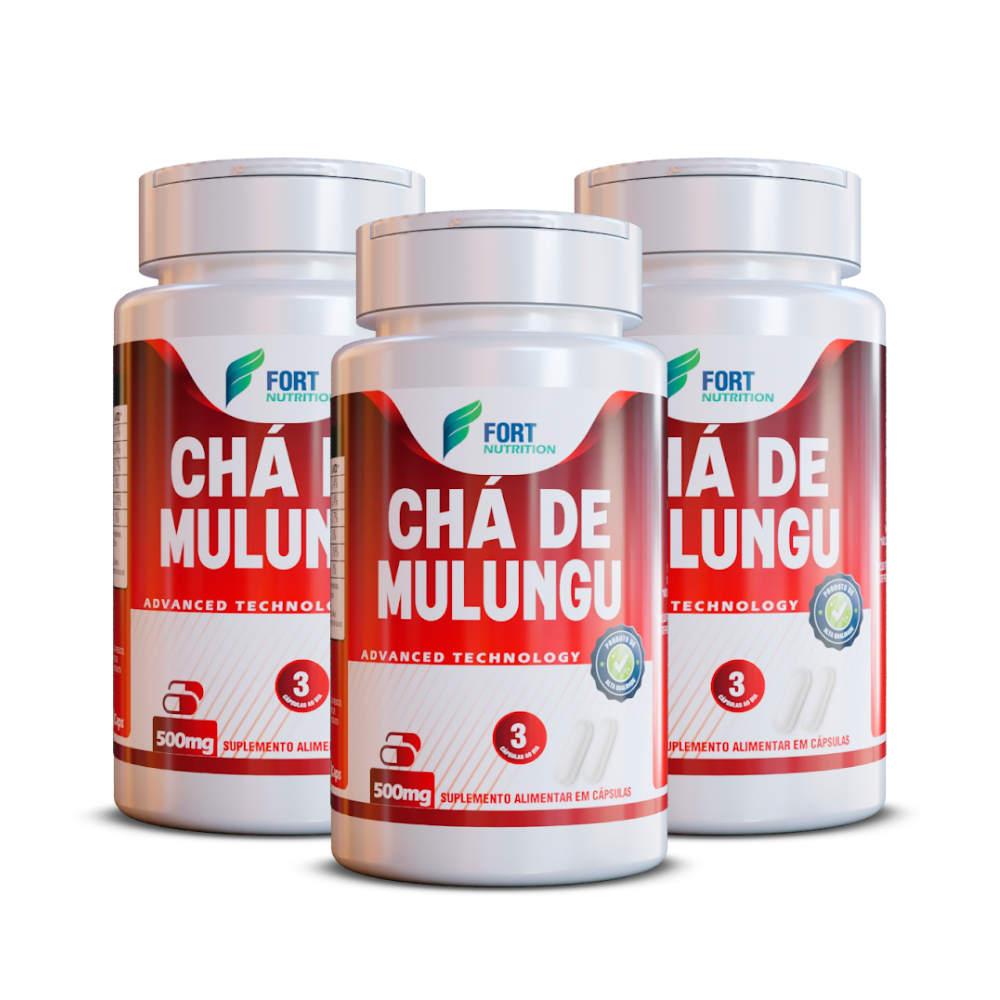 Imagem Suplemento Premium Chá de Mulungu 120cápsulas 500mg Natural Calmante Relaxante