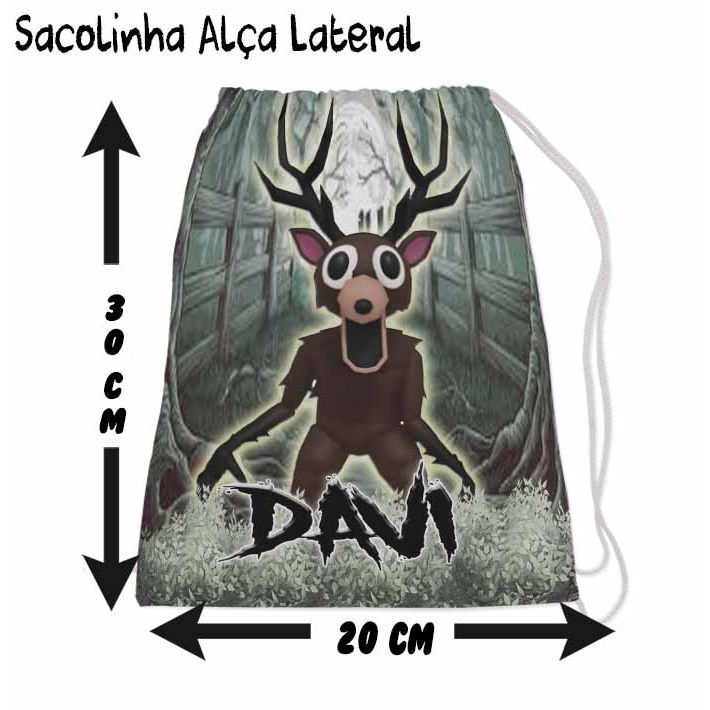 Kit Mochilinha Sacolinha Mochila Saco Sacochila Saquinho Lembrancinha Brinde Aniversario Personalizadas ROBLOX 99 noites