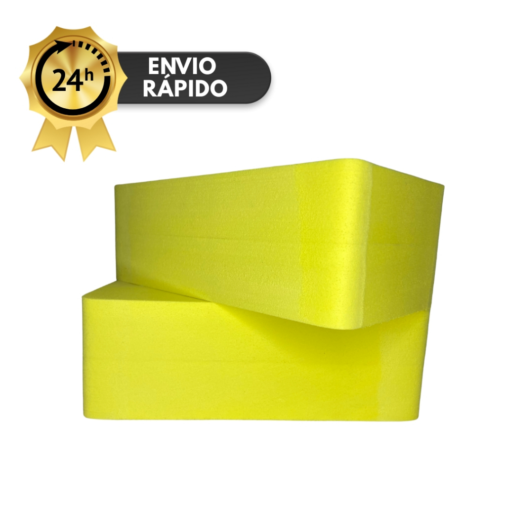 Kit 8 Bloco de Yoga/Pilates/Fisioterapia Alongamento Alta Densidade