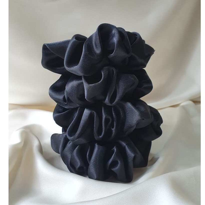 Xuxinhas de Cetim Anti-Frizz Kit 5,10,15,20 | Scrunchies Prendedor de Cabelo Mimo Lembracinha Rosa Bebê,