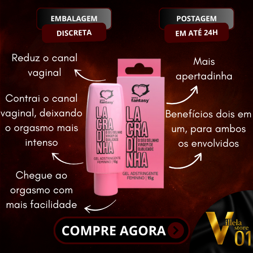 LACRADINHA GEL FEMININO ADSTRINGENTE LUBRIFICANTE APERTADINHA SEX SHOP PRODUTO ERÓTICO PARA O CASAL em Oferta na Shopee