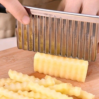 Faca Cortador Ondulada para Legumes Frutas em Inox