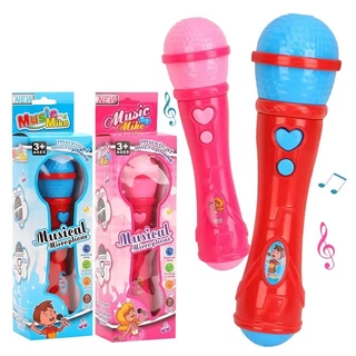 Microfone infantil musical estilo karaokê