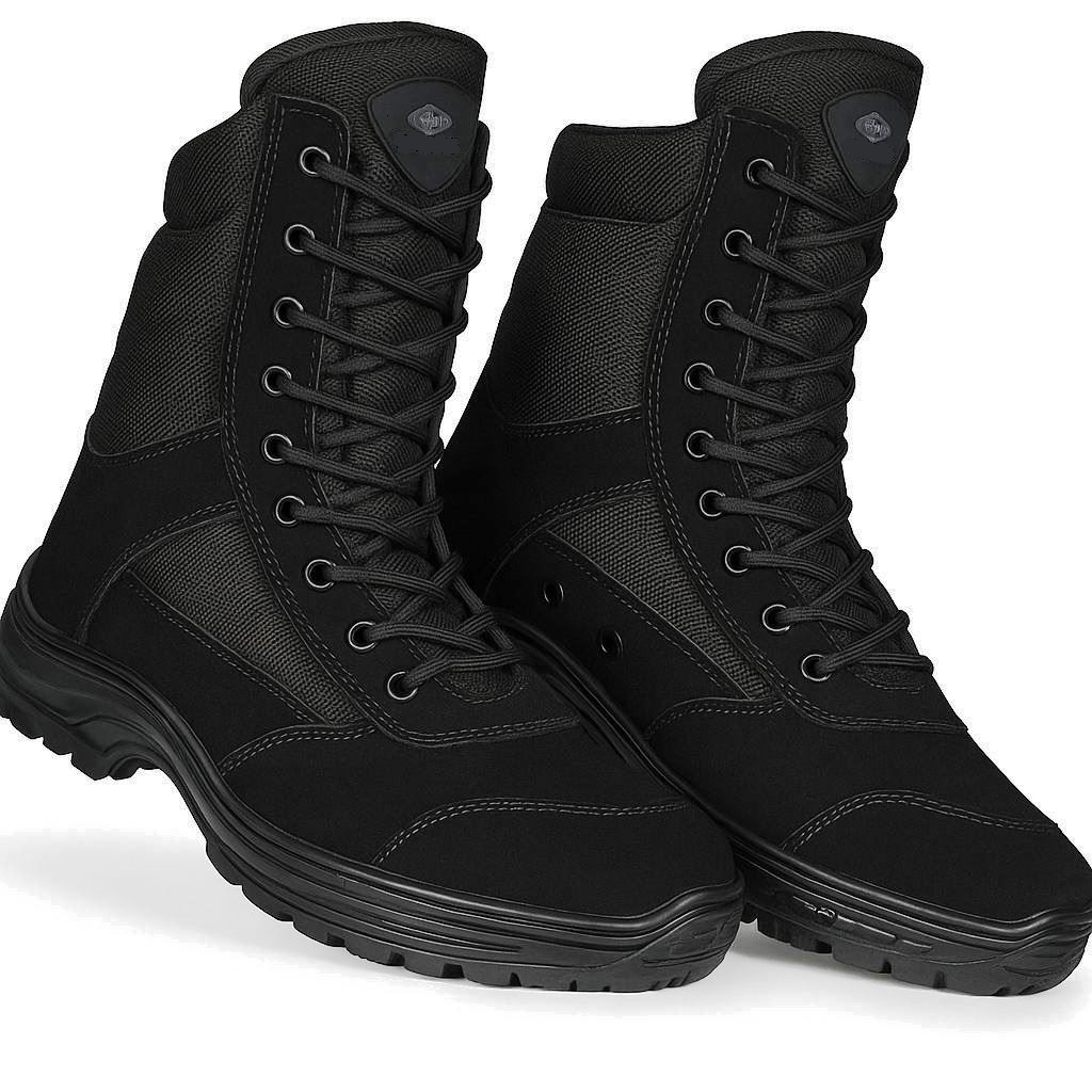 Coturno Militar Masculino Tático Bota Cano Alto Resistente Trilha Trabalho.