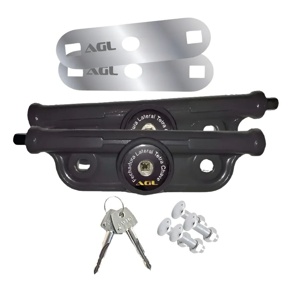 Fechadura Sobrepor Para Porta Basculante Chave Tetra Agl Porta Aço Trava Lateral Porta Aço Enrolar