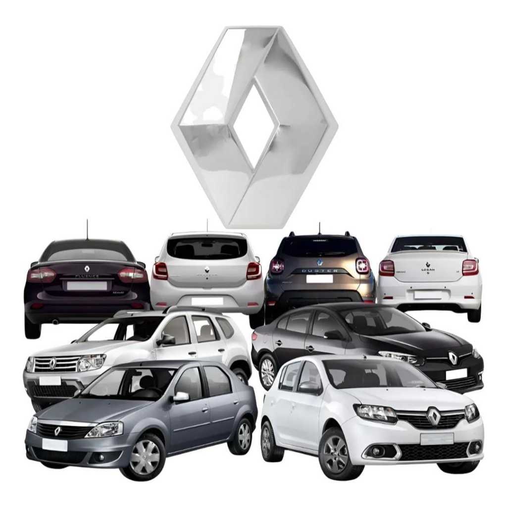 Emblema Logo Porta Malas Sandero Logan Clio Fluence Duster Original Renault