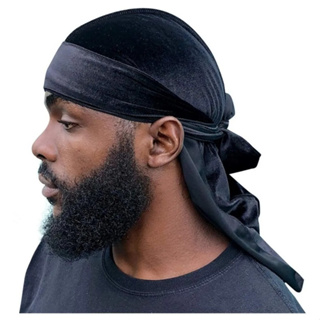 Bandana Durag Waves Touca Afro De Cetim Preto 1 ou 3 Unidades em Oferta na Shopee