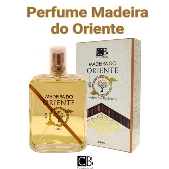 Perfume Deo Colônia Madeira do Oriente 100ml CBB Cosméticos•Masculino•Aroma Amadeirado Oriental