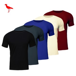 Kit 5 Camiseta Masculina Básica Lisas Confortável Novas Academia Treino Ducam