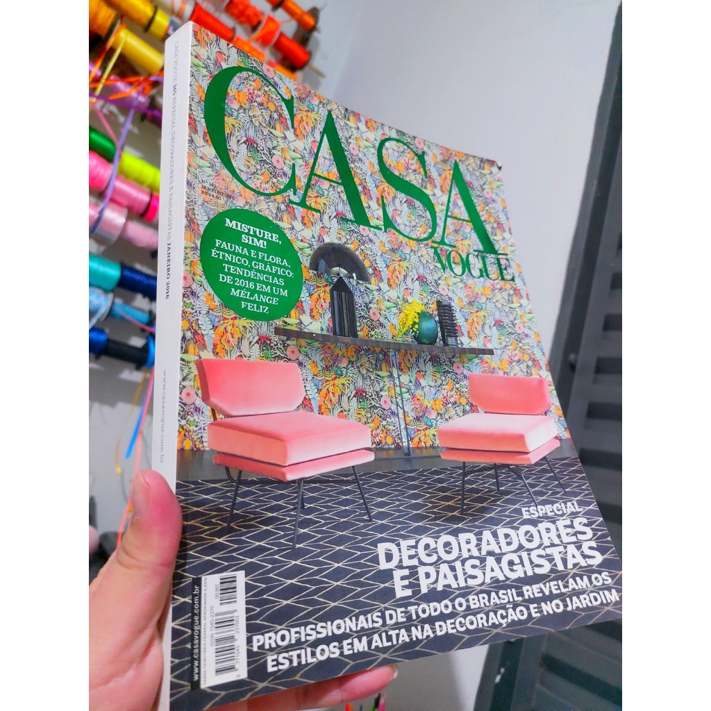 Revista Casa Vogue Edição 365 Janeiro 2016 Especial Decorado LER DESCRIÇÃO