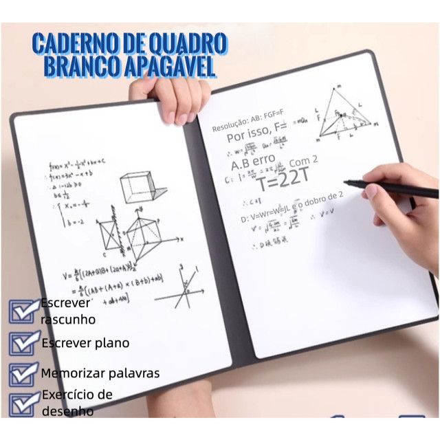 Caderno de quadro branco portátil apagável a5 pequeno quadro branco Desktop bloco de notas quadro de escrita quadro de m