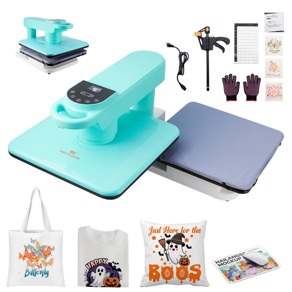 Prensa Térmica Automática Giratória 360° 38x38cm - Impressão Automática Inteligente De Camisetas MECOLOUR