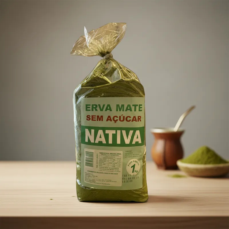 Erva Mate Nativa Tradicional Sabor Puro do Chimarrão Gaúcho Moída Grossa e Tradicional