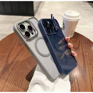 Capa Capinha Magnética Com Suporte  iPhone 16 15 14 13 12 11 Pro Max Com Proteção De Câmera Lente em Oferta na Shopee