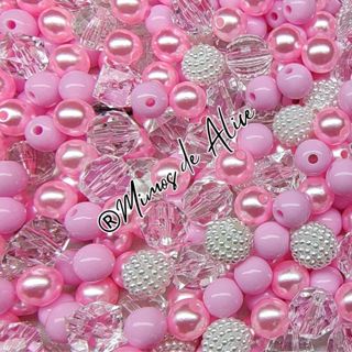 Blend Mix Pedraria Rosa Premium Perola Miçanga Cristais brincos tiaras artesanato Diy bijuterias em Oferta na Shopee