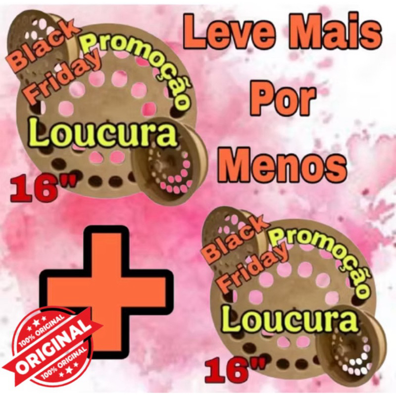 Carretilha 16 Pol ( kit 2 peças ) Com Rolamento Duplo em Oferta na Shopee