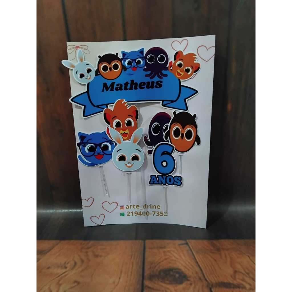 Topo de bolo personalizado- enviamos em até 24hs