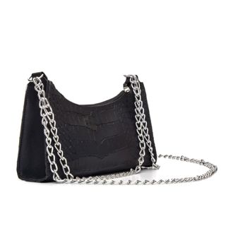 Bolsa Feminina Crossbody de Corrente Dupla de Lado e Ombro Transversal Festa em Oferta na Shopee