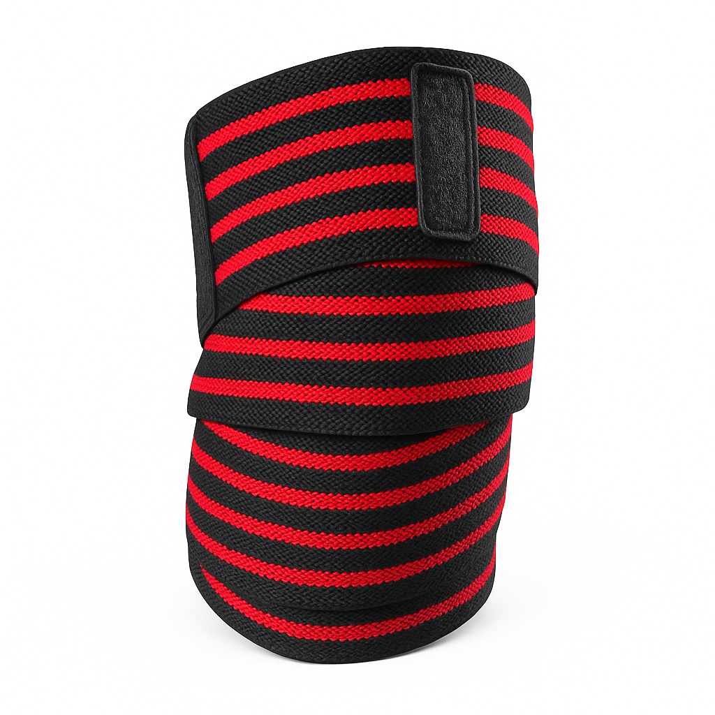 Faixa de Joelho Elástica para Treino -  Agachamento, Powerlifting, Musculação e Exercícios Intensos