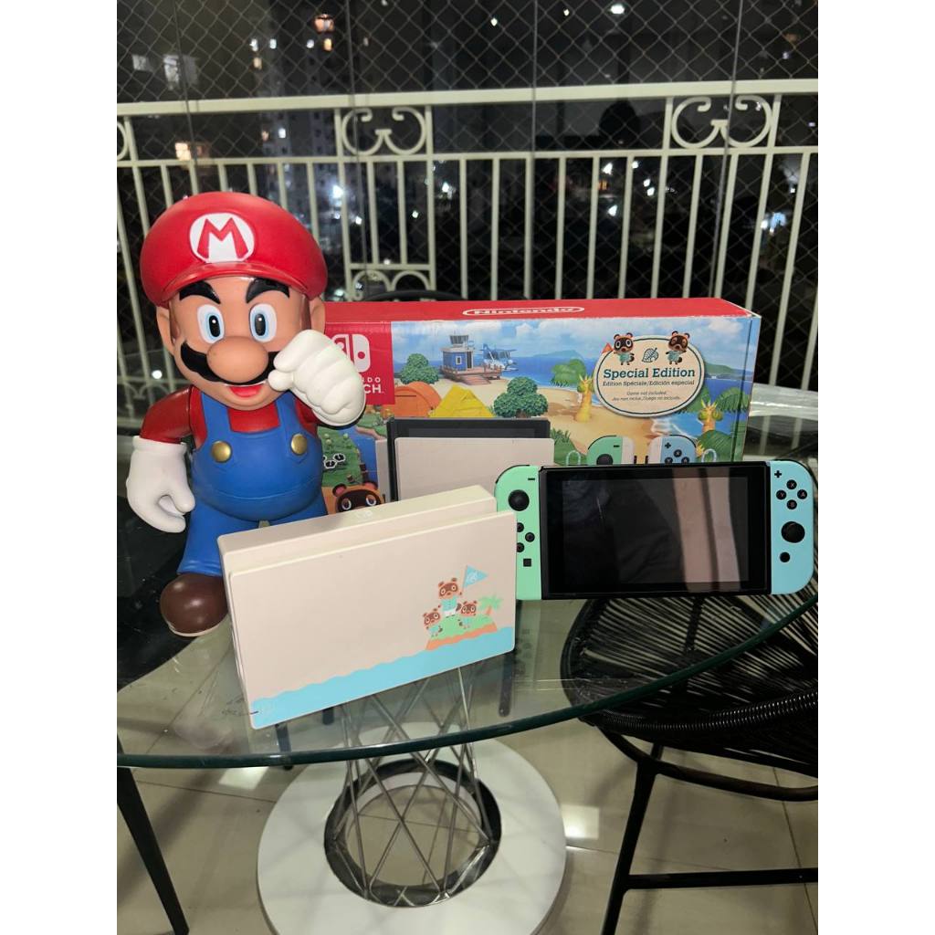 CONSOLE NINTENDO SWITCH ANIMAL CROSSING DESBLOQUEADO COMPLETO ENVIO IMEDIATO