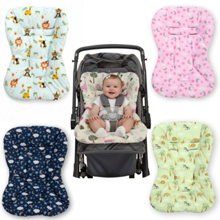 Capa Colchonete Carrinho 100% Algodão acolchoada todos os tamanhos universal Estampada menino menina em Oferta na Shopee