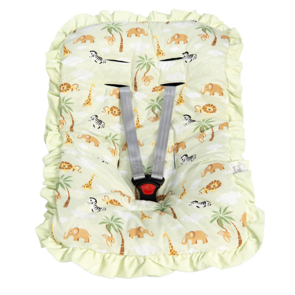 Capa de Bebê Conforto Acolchoada Macia com Elástico 100% Algodão Estampada Galzerano Safety Cosco Burigoto