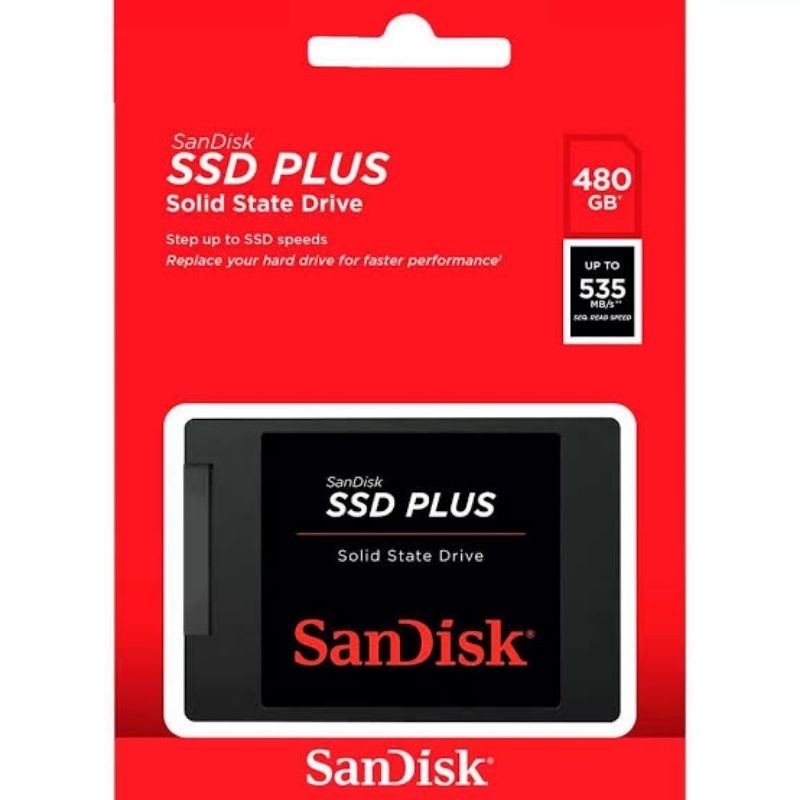 SSD SanDisk Plus 480GB 2.5 – Original, SATA III, 535 MB/s