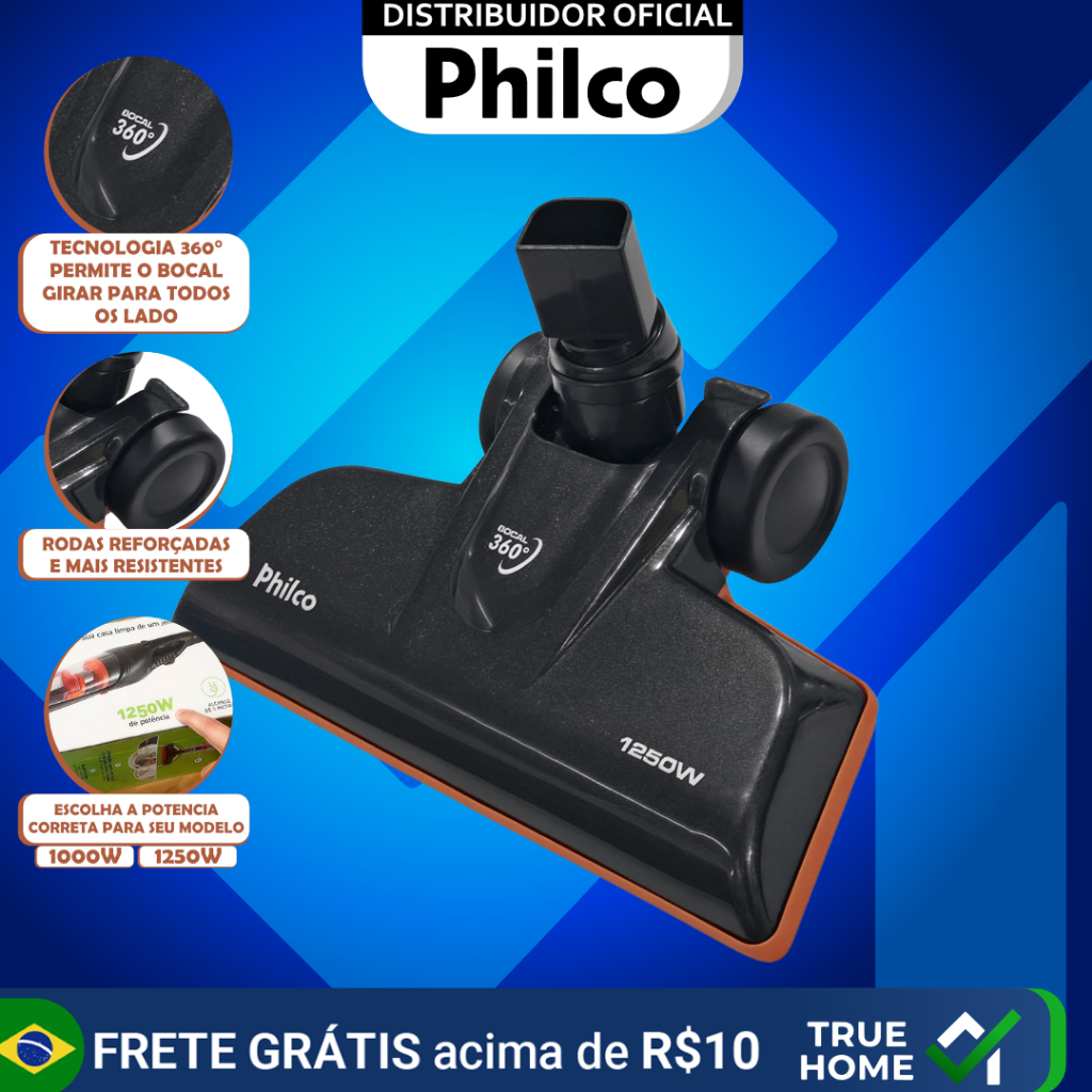 BOCAL DE PISO ORIGINAL CICLONE FORCE PAS06 ACESSORIO ASPIRADOR DE PÓ PHILCO 1250W E 1000W em Oferta na Shopee
