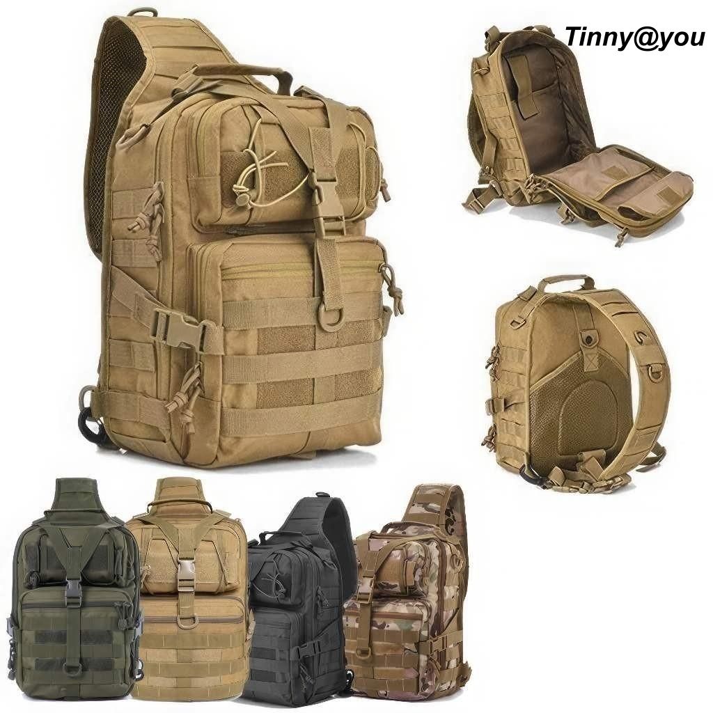 Mochila Tática Militar Sling 35cm Compacta Resistente Impermeável 20L TINNY YOU